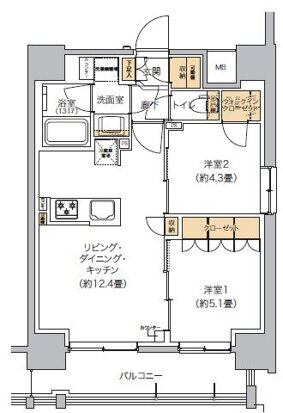 【新築】リビオメゾン芝浦 6階 2LDK 賃貸物件詳細