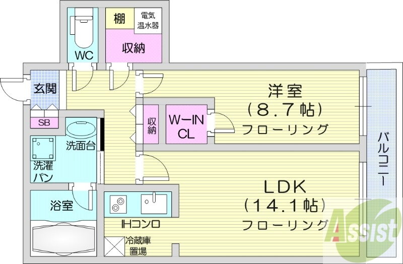 北海道札幌市中央区南五条西８ すすきの駅 1LDK マンション 賃貸物件詳細