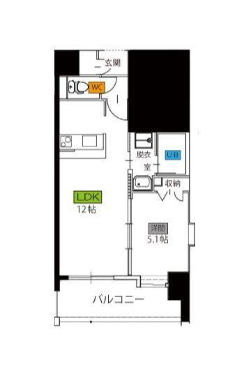 福岡県福岡市博多区石城町 千代県庁口駅 1LDK マンション 賃貸物件詳細
