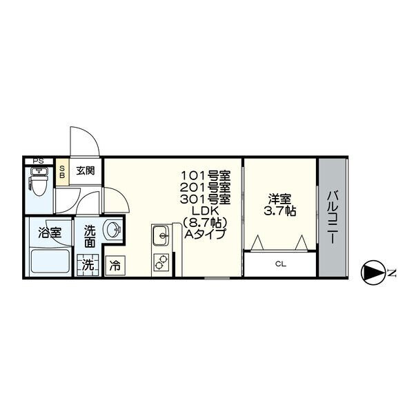 愛知県名古屋市中川区中郷２ 高畑駅 1LDK アパート 賃貸物件詳細