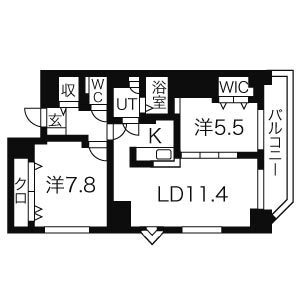 北海道札幌市北区北十九条西４ 北１８条駅 2LDK マンション 賃貸物件詳細