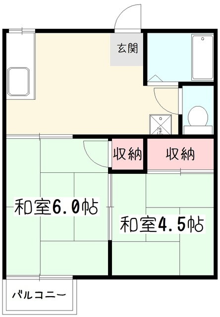 サニーコーポ 1階 2K 賃貸物件詳細
