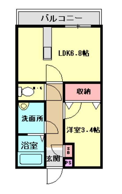 チェリーブロッサム感田 1階 1LDK 賃貸物件詳細