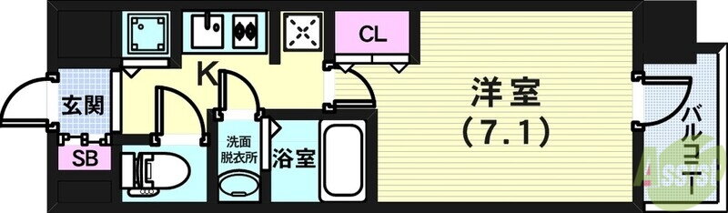 兵庫県神戸市中央区浜辺通４ 三ノ宮駅 1K マンション 賃貸物件詳細