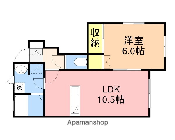 新潟県新潟市北区すみれ野２ 新崎駅 1LDK アパート 賃貸物件詳細