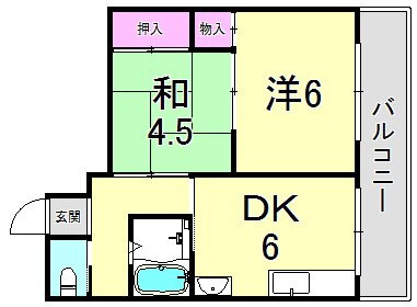 兵庫県西宮市瓦林町 西宮北口駅 2DK マンション 賃貸物件詳細