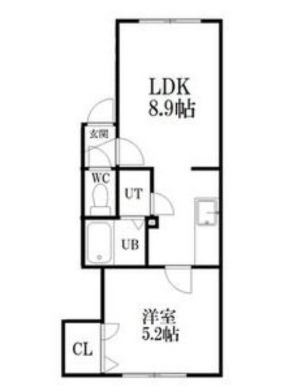 シャネル月寒ＥＡＳＴ 1階 1LDK 賃貸物件詳細