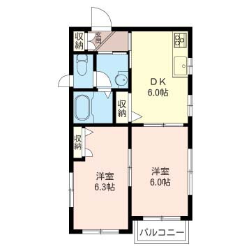 メゾン田園調布東 2階 2DK 賃貸物件詳細