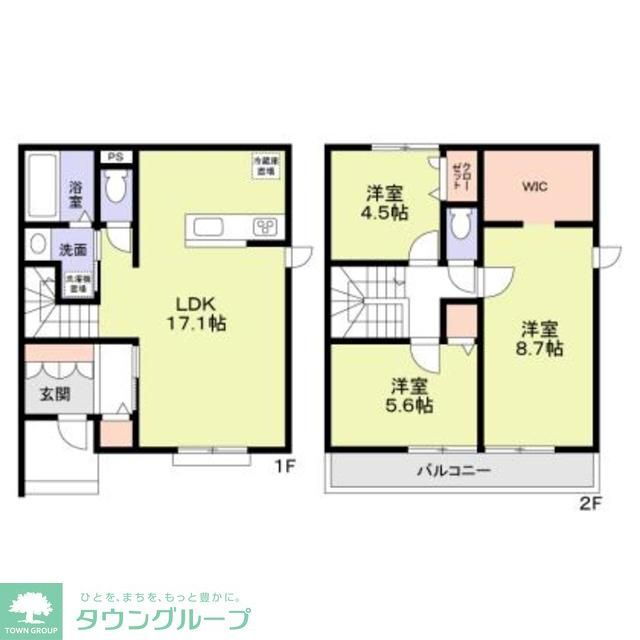 東京都八王子市めじろ台４ めじろ台駅 3LDK アパート 賃貸物件詳細