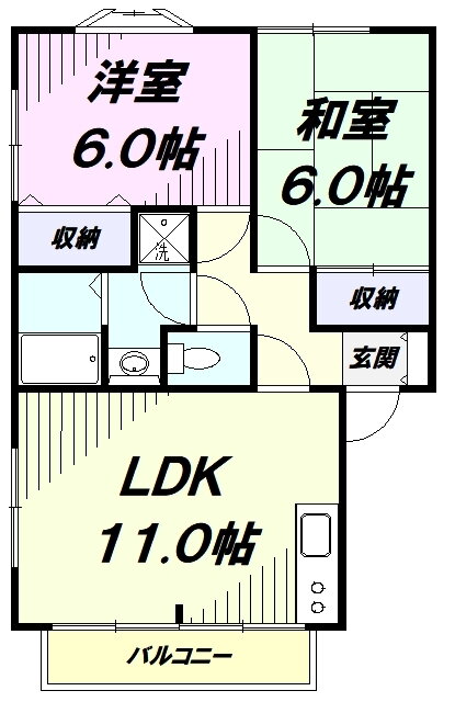 埼玉県所沢市南住吉 所沢駅 2LDK アパート 賃貸物件詳細