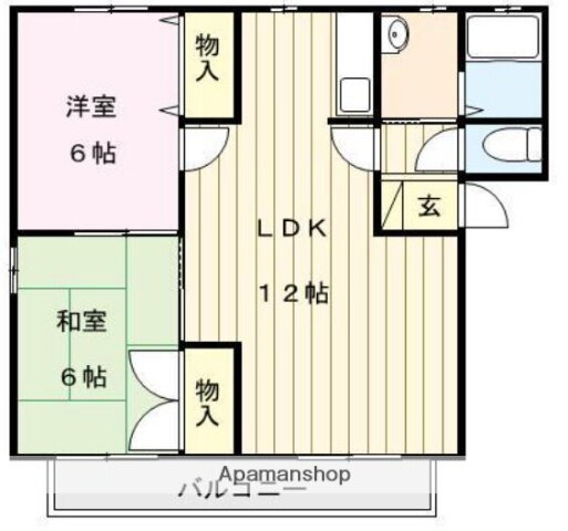 ラフォーレ三苫駅前ＩＩＩ 2階 2LDK 賃貸物件詳細