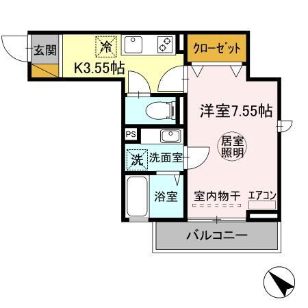 千葉県木更津市大和２ 木更津駅 1K アパート 賃貸物件詳細