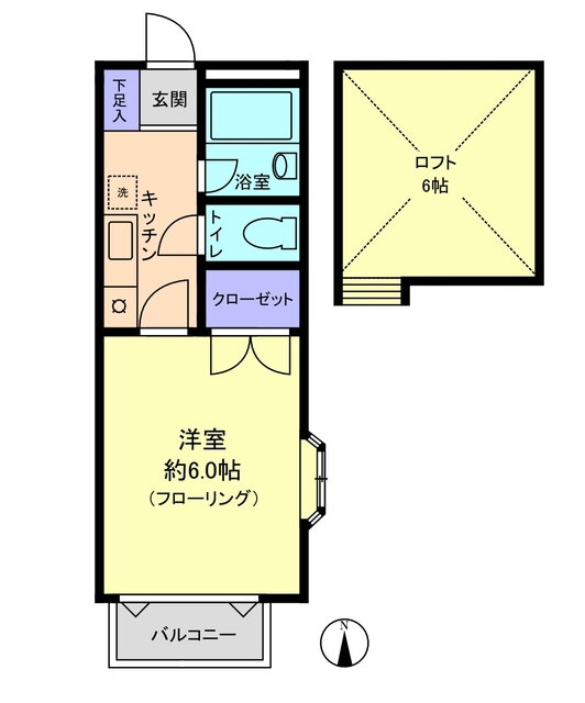 埼玉県越谷市瓦曽根３ 南越谷駅 1K アパート 賃貸物件詳細