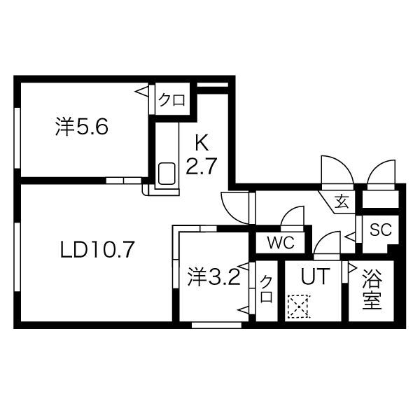 北海道札幌市西区八軒二条東１ 琴似駅 2LDK マンション 賃貸物件詳細