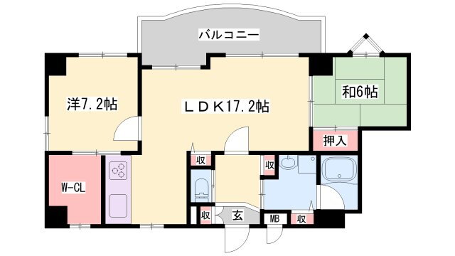 兵庫県姫路市飾磨区清水 飾磨駅 2LDK マンション 賃貸物件詳細