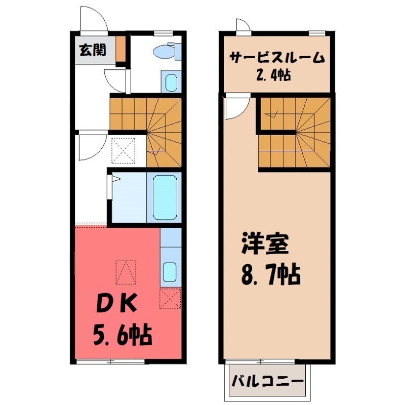 群馬県前橋市江田町 新前橋駅 1SDK 一戸建て 賃貸物件詳細