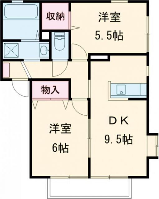 栃木県宇都宮市西川田３ 西川田駅 2DK アパート 賃貸物件詳細