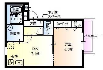 シプレ鳳 2階 1DK 賃貸物件詳細