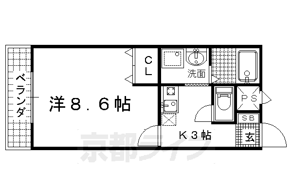 京都府京都市伏見区向島庚申町 向島駅 1K アパート 賃貸物件詳細