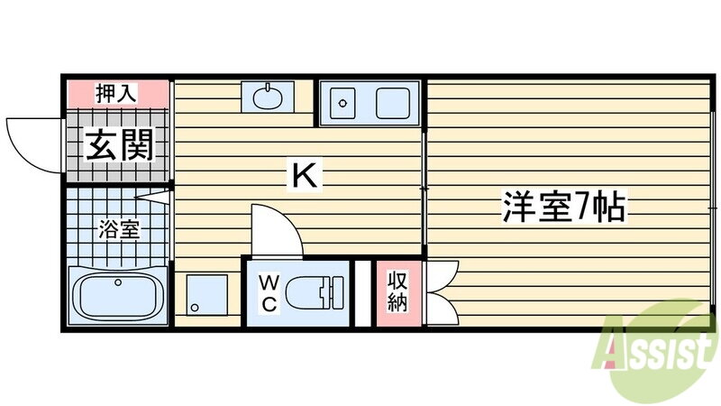 兵庫県神戸市長田区長尾町２ 板宿駅 1DK アパート 賃貸物件詳細