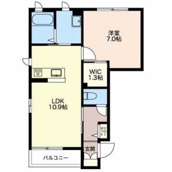 富山県富山市西荒屋 朝菜町駅 1LDK アパート 賃貸物件詳細
