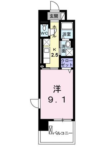愛媛県松山市竹原３ 土橋駅 1K マンション 賃貸物件詳細