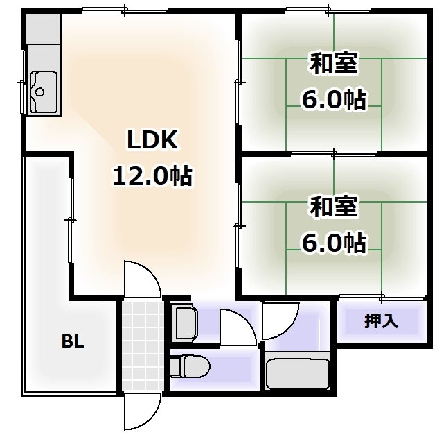 大阪府大阪市浪速区敷津西２ 大国町駅 2LDK マンション 賃貸物件詳細
