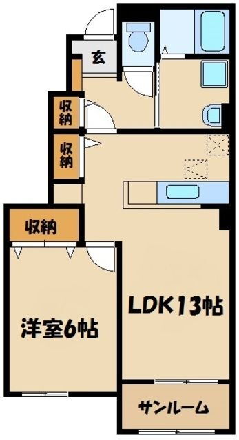 神奈川県海老名市中野１ 社家駅 1LDK アパート 賃貸物件詳細