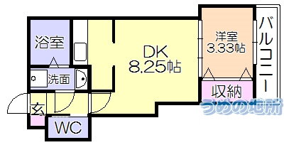 福岡県久留米市梅満町 花畑駅 1DK アパート 賃貸物件詳細