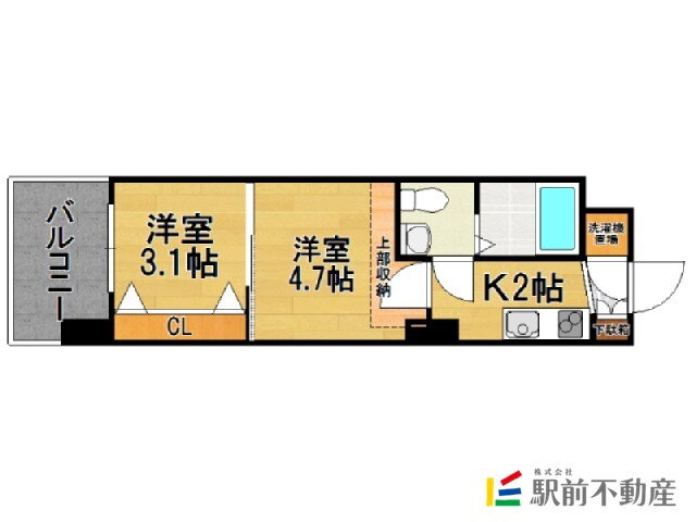 福岡県福岡市博多区千代６ 馬出九大病院前駅 2K マンション 賃貸物件詳細
