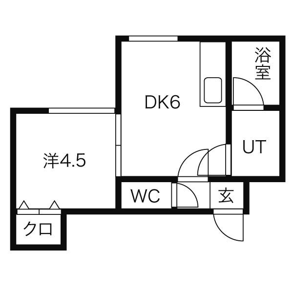 北海道札幌市豊平区豊平六条３ 学園前駅 1DK マンション 賃貸物件詳細