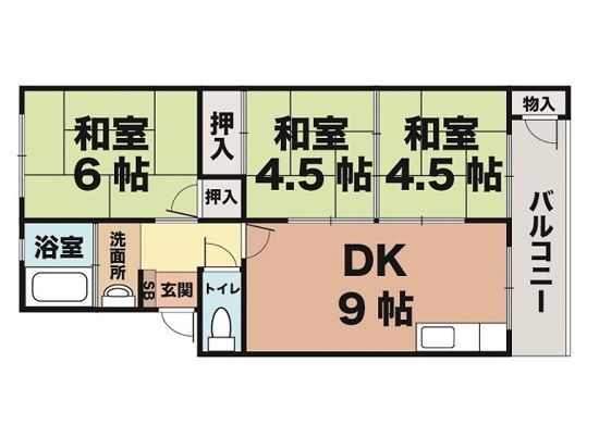 兵庫県神戸市垂水区福田２ 垂水駅 3DK マンション 賃貸物件詳細