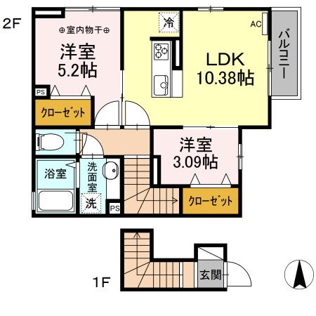 東京都足立区保木間５ 谷塚駅 2LDK アパート 賃貸物件詳細