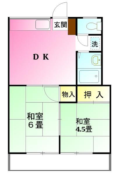 東京都町田市鶴川２ 鶴川駅 2DK アパート 賃貸物件詳細