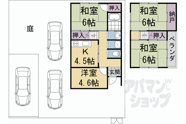 京都府京都市伏見区羽束師鴨川町 竹田駅 4DK 一戸建て 賃貸物件詳細