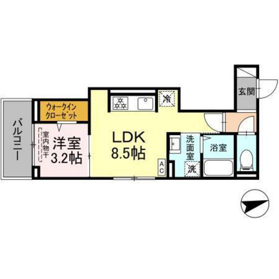 グレイス海田市駅前 3階 1LDK 賃貸物件詳細