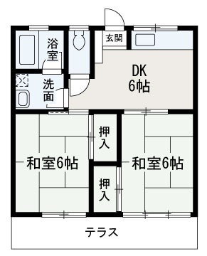埼玉県朝霞市浜崎１ 朝霞台駅 2DK アパート 賃貸物件詳細