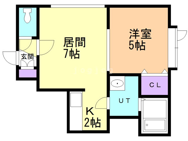 グッドライト月寒東 2階 1LDK 賃貸物件詳細