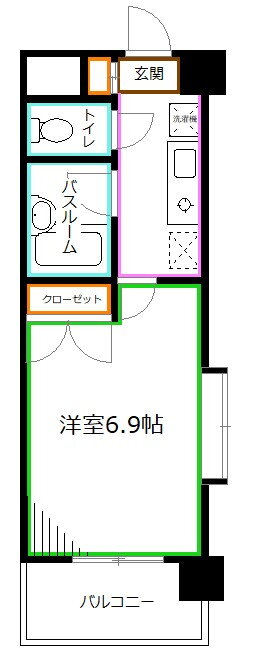 東京都杉並区井草２ 下井草駅 1K マンション 賃貸物件詳細