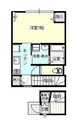 富山県高岡市京田 新高岡駅 1K アパート 賃貸物件詳細