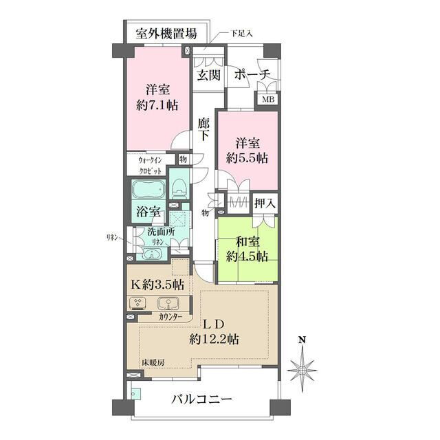 東京都武蔵野市吉祥寺北町２ 吉祥寺駅 3LDK マンション 賃貸物件詳細