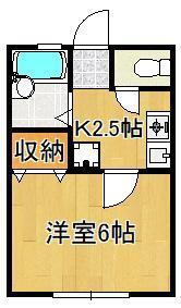 福岡県北九州市小倉北区朝日ケ丘 西小倉駅 1K アパート 賃貸物件詳細