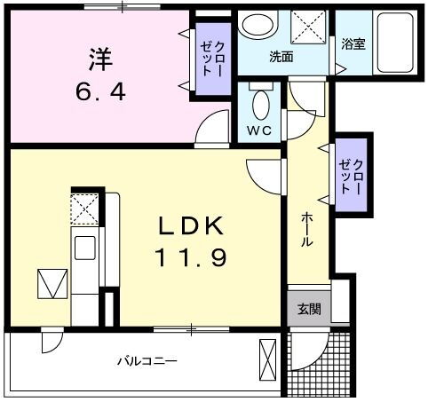 愛知県西尾市平坂町家下 西尾駅 1LDK アパート 賃貸物件詳細