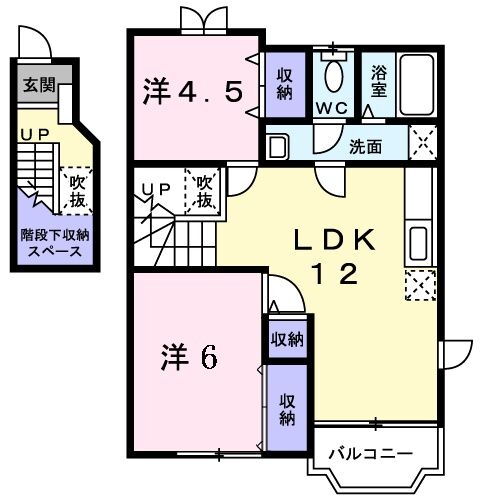 千葉県東金市田間２ 東金駅 2LDK アパート 賃貸物件詳細