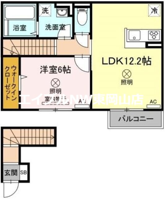 岡山県岡山市北区牟佐 玉柏駅 1LDK アパート 賃貸物件詳細