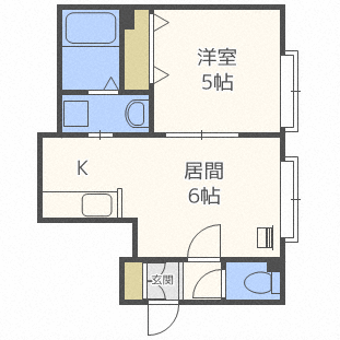 北海道札幌市東区北二十五条東１３ 元町駅 1LDK アパート 賃貸物件詳細