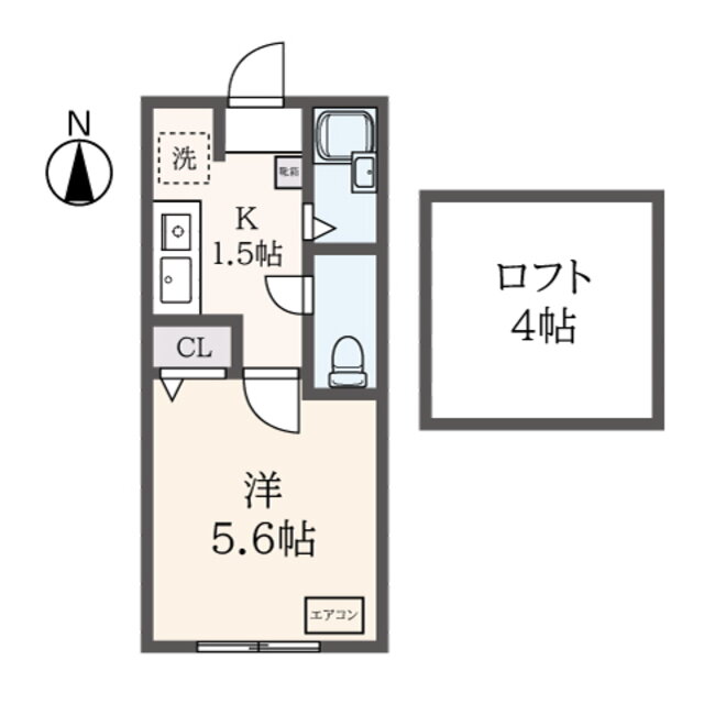 グランビュー百合丘 2階 1K 賃貸物件詳細