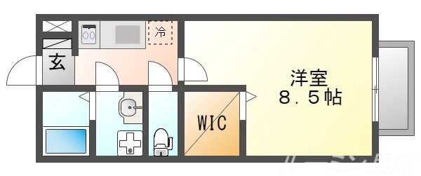 メゾンドモンテノール 2階 1K 賃貸物件詳細