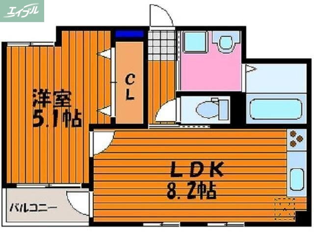 岡山県岡山市北区大供２ 大雲寺前駅 1LDK マンション 賃貸物件詳細
