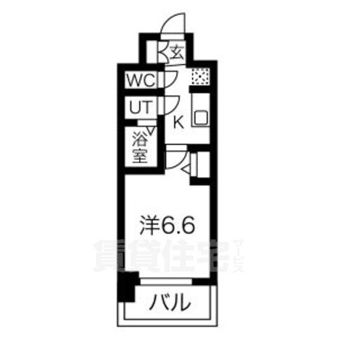 京都府京都市右京区西院西寿町 西院駅 1K マンション 賃貸物件詳細